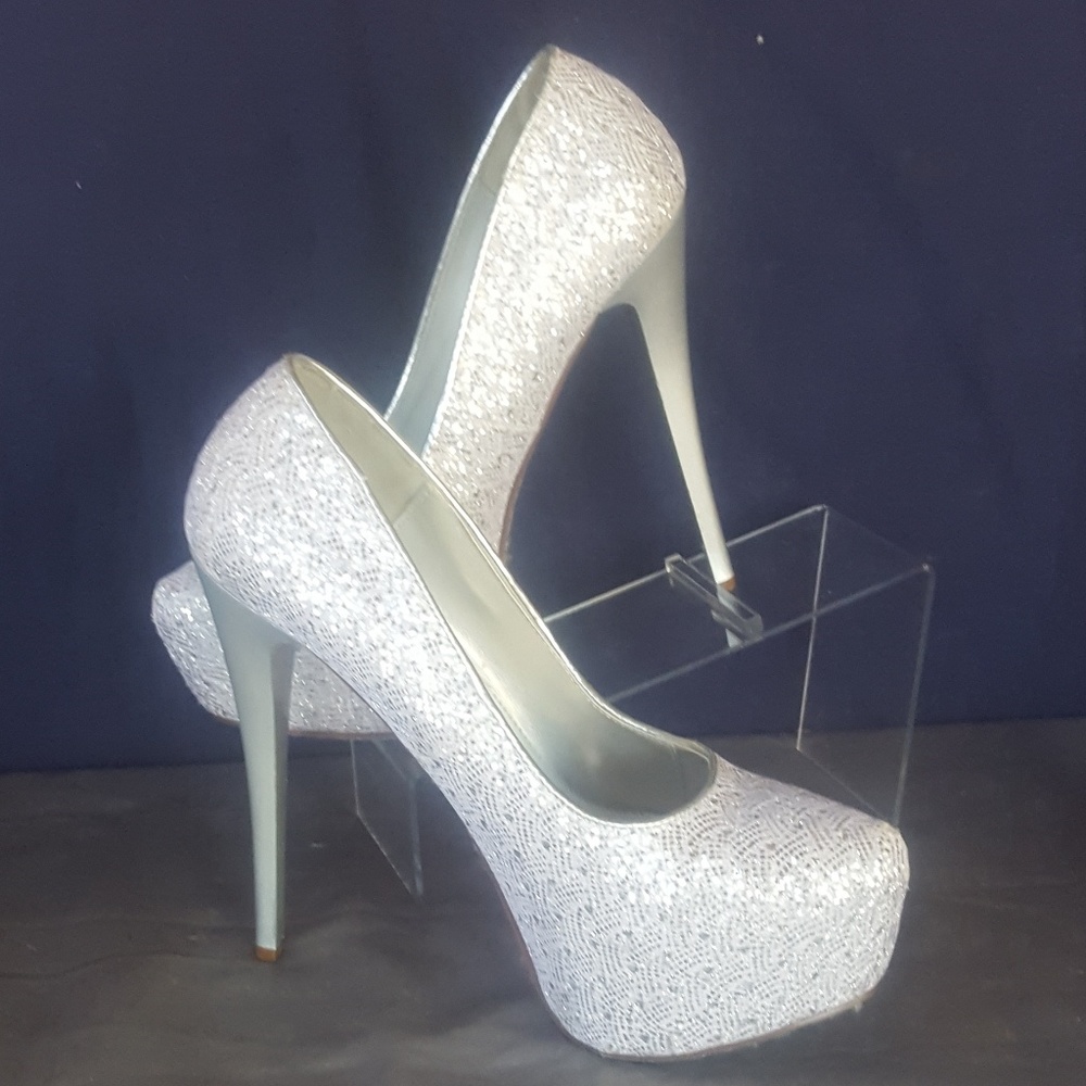 Paprika size 8.5 sparkle heels